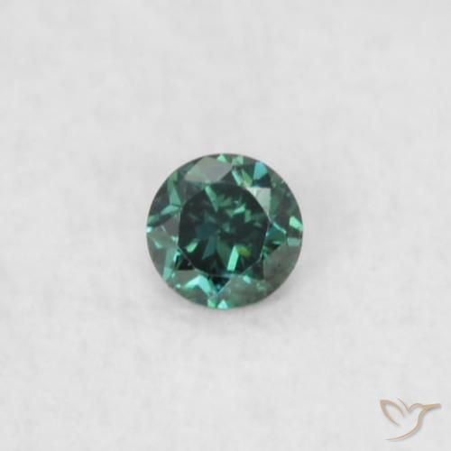 Diamant vert en vrac de 0,01 ct, taille diamant de 1,7 mm provenant d'Inde, Photo A