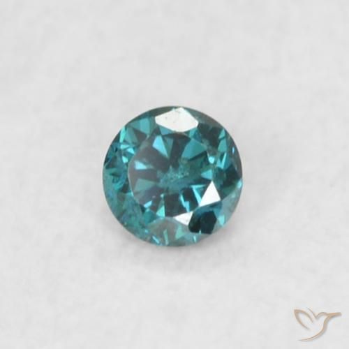0.02 ct Blue Diamond Stone, Natural Diamond in Diamond-Cut Shape for Sale
