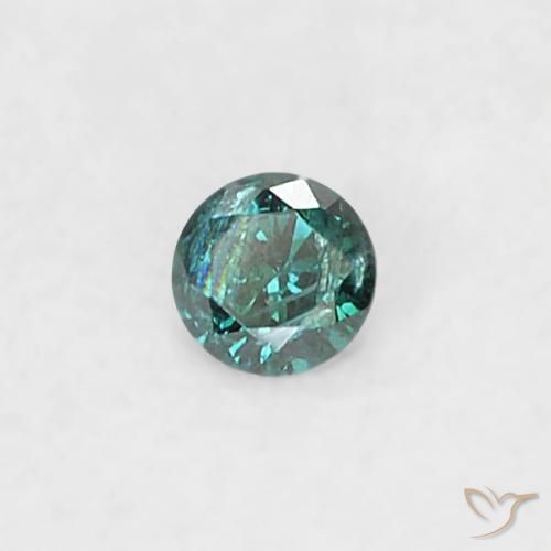 0.02 ct Blue Diamond Stone, Natural Diamond in Diamond-Cut Shape for Sale