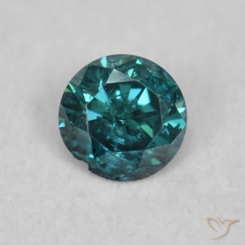 0.06ct Natural Green Diamond, Round, SI