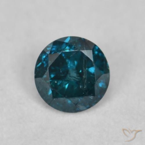 0.07ct Natural Blue Diamond, Round, VVS-VS
