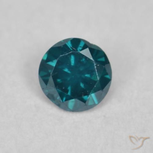 0.05ct Natural Blue Diamond, Round, SI