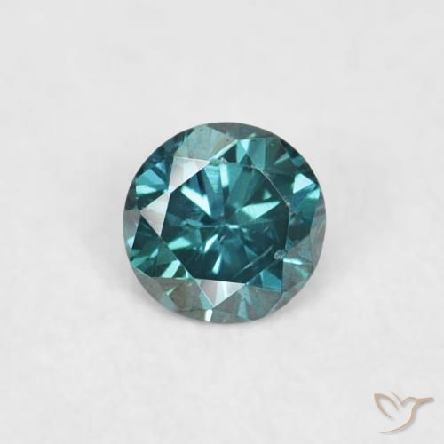 0.04ct Natural Green Diamond, Round, VVS-VS