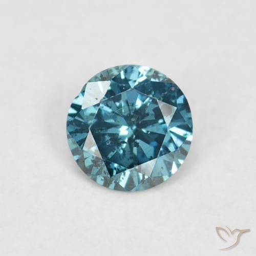 0.06ct Natural Blue Diamond, Round, VVS-VS