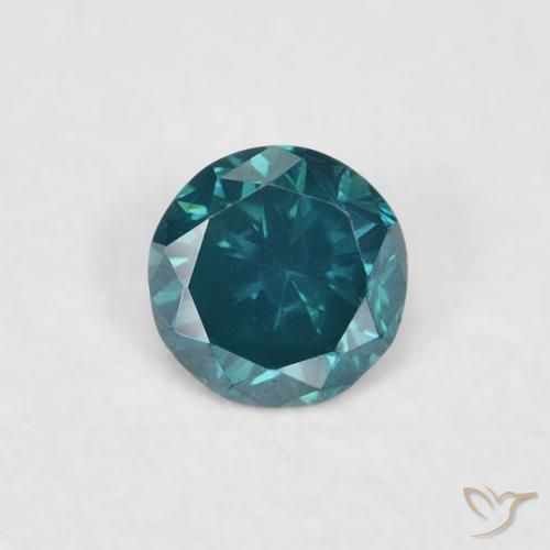 0.05ct Natural Blue Diamond, Round, VVS-VS
