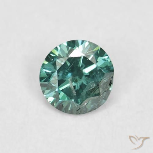 0.06ct Natural Green Diamond, Round, VVS-VS