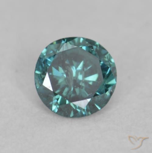0.09ct Natural Green Diamond, Round, VVS-VS