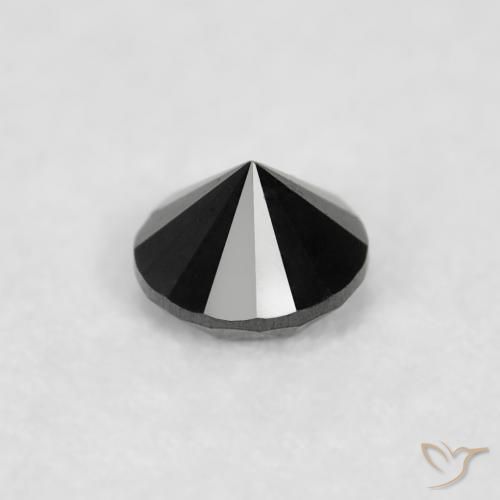 Diamond Gemstone in 2 mm (calibrated) Size for Sale, Diamond Stone in Black Color