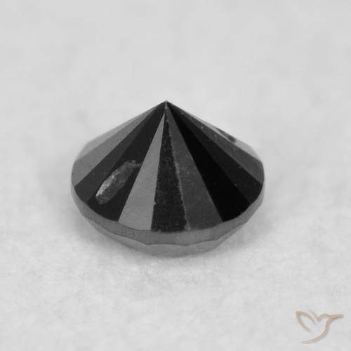 Diamond Gemstone in 2 mm (calibrated) Size for Sale, Diamond Stone in Black Color