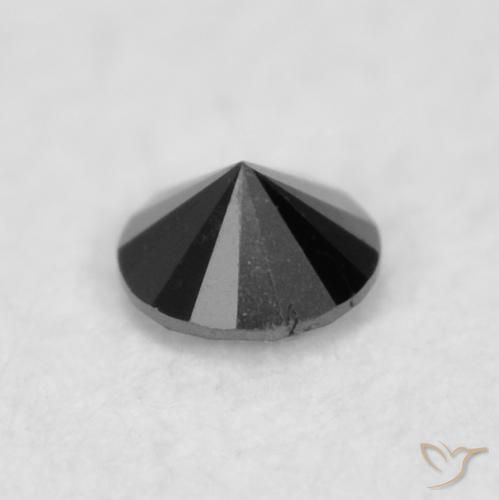 Diamond Gemstone in 1.9 mm (calibrated) Size for Sale, Diamond Stone in Black Color
