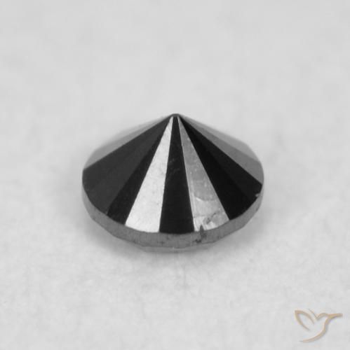 Diamond Gemstone in 1.9 mm (calibrated) Size for Sale, Diamond Stone in Black Color