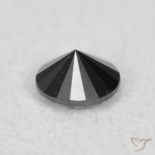 Diamond Gemstone in 2 mm (calibrated) Size for Sale, Diamond Stone in Black Color