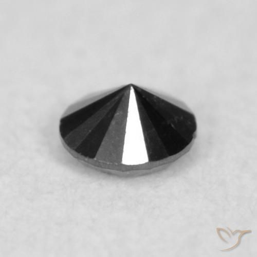 Diamond Gemstone in 1.9 mm (calibrated) Size for Sale, Diamond Stone in Black Color
