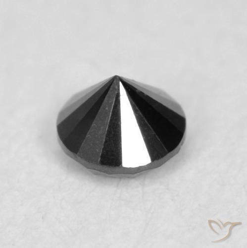 Diamond Gemstone in 2 mm (calibrated) Size for Sale, Diamond Stone in Black Color