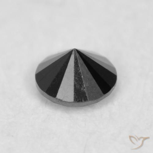 Diamond Gemstone in 1.9 mm (calibrated) Size for Sale, Diamond Stone in Black Color