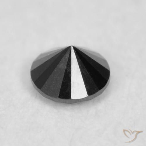 Diamond Gemstone in 2 mm (calibrated) Size for Sale, Diamond Stone in Black Color