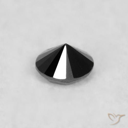 Diamond Gemstone in 1.9 mm (calibrated) Size for Sale, Diamond Stone in Black Color
