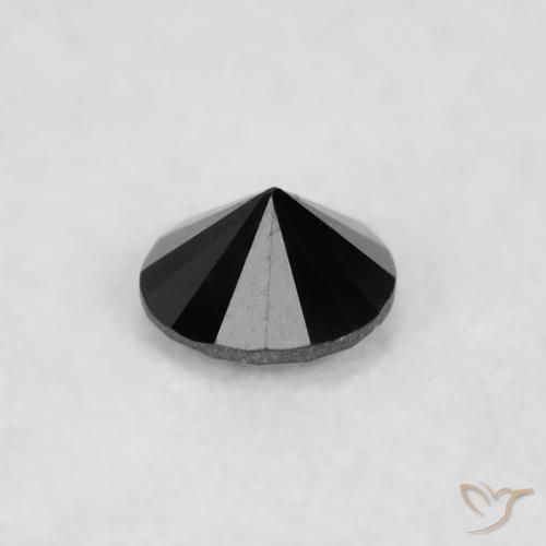Diamond Gemstone in 2 mm (calibrated) Size for Sale, Diamond Stone in Black Color