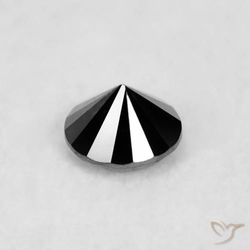 Diamond Gemstone in 2 mm (calibrated) Size for Sale, Diamond Stone in Black Color