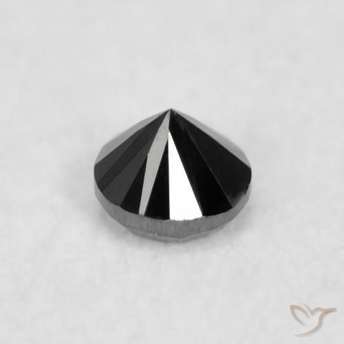Diamond Gemstone in 1.9 mm (calibrated) Size for Sale, Diamond Stone in Black Color