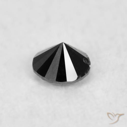 Diamond Gemstone in 1.9 mm (calibrated) Size for Sale, Diamond Stone in Black Color