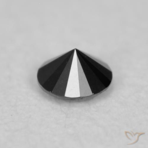 Diamond Gemstone in 2 mm (calibrated) Size for Sale, Diamond Stone in Black Color