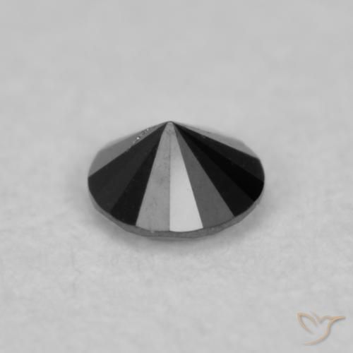 Diamond Gemstone in 2 mm (calibrated) Size for Sale, Diamond Stone in Black Color