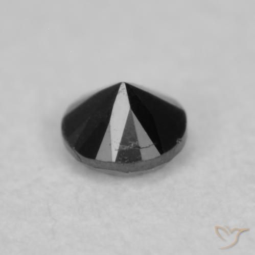 Diamond Gemstone in 2 mm (calibrated) Size for Sale, Diamond Stone in Black Color