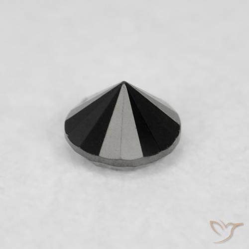 Diamond Gemstone in 2 mm (calibrated) Size for Sale, Diamond Stone in Black Color