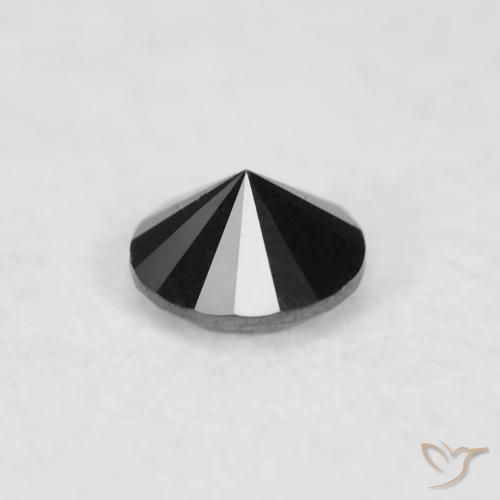 Diamond Gemstone in 2 mm (calibrated) Size for Sale, Diamond Stone in Black Color