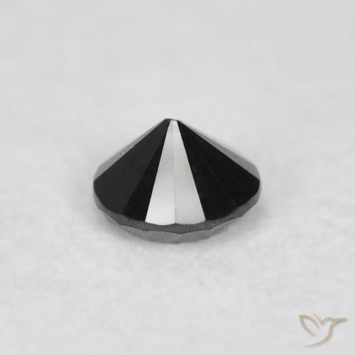 Diamond Gemstone in 2 mm (calibrated) Size for Sale, Diamond Stone in Black Color