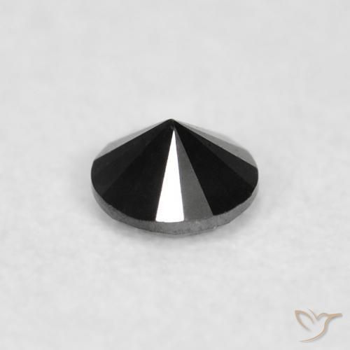 Diamond Gemstone in 2 mm (calibrated) Size for Sale, Diamond Stone in Black Color