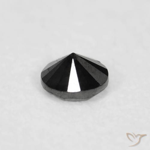 Diamond Gemstone in 2 mm (calibrated) Size for Sale, Diamond Stone in Black Color