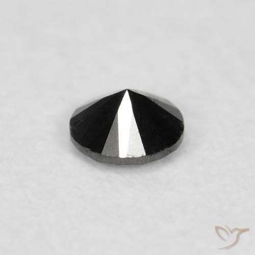 Diamond Gemstone in 2 mm (calibrated) Size for Sale, Diamond Stone in Black Color