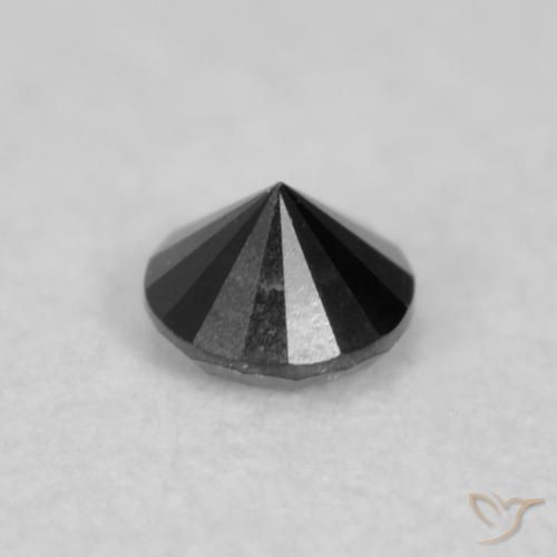 Diamond Gemstone in 1.9 mm (calibrated) Size for Sale, Diamond Stone in Black Color