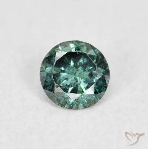 0.06ct Natural Green Diamond, Round, VS-SI