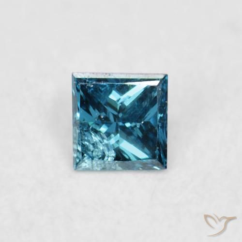 0.05ct Natural Blue Diamond, Square, VS-SI