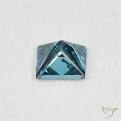 Diamond Gemstone in 2.1 x 2.1 mm Size for Sale, Diamond Stone in Blue Color