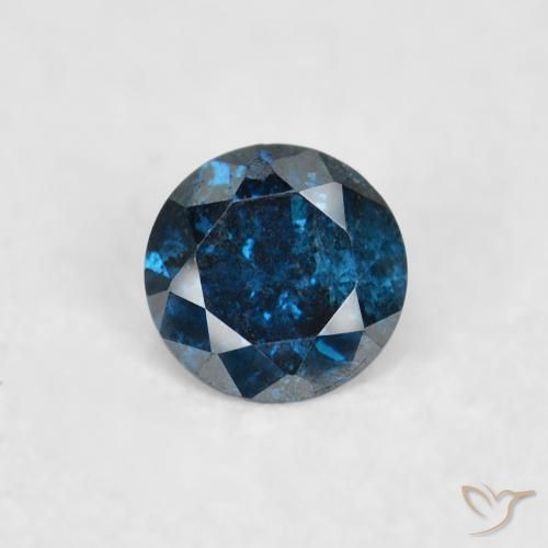 0.06ct Natural Blue Diamond, Round, VS-SI