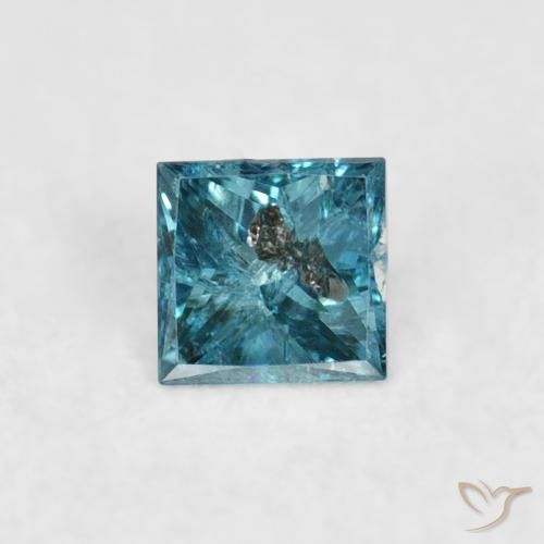 0.07ct Natural Blue Diamond, Square, VS-SI