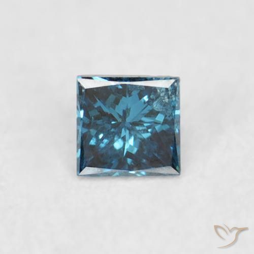 0.05ct Natural Blue Diamond, Square, VS-SI