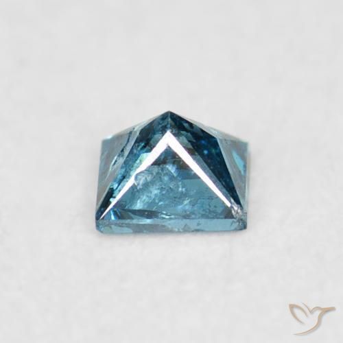 Diamond Gemstone in 2.3 x 2.1 mm Size for Sale, Diamond Stone in Blue Color