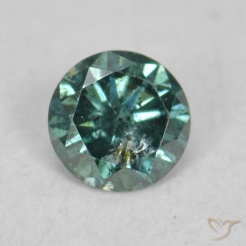0.06ct Natural Green Diamond, Round, VS-SI