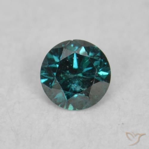 0.03ct Natural Green Diamond, Round, VS-SI