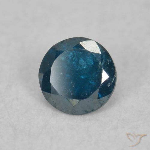 0.04 ct Blue Diamond Stone, Natural Diamond in Diamond-Cut Shape for Sale