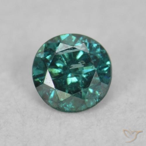 0.06ct Natural Green Diamond, Round, VS-SI