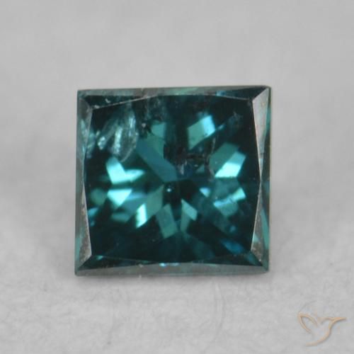 0.07ct Natural Green Diamond, Square, VS-SI