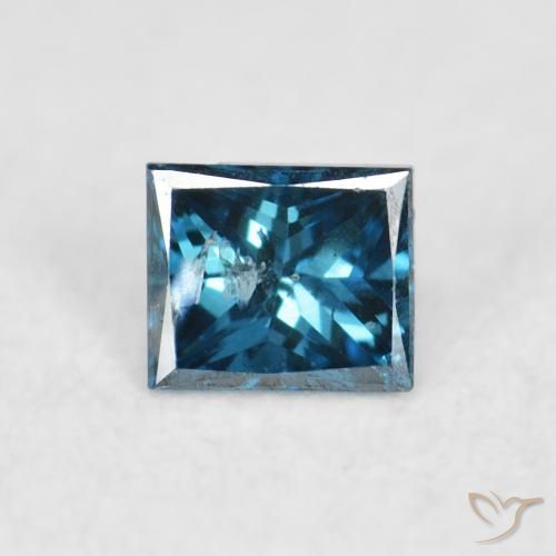 0.08ct Natural Blue Diamond, Square, VS-SI