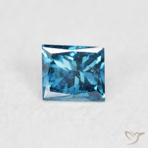 0.05ct Natural Blue Diamond, Square, VS-SI