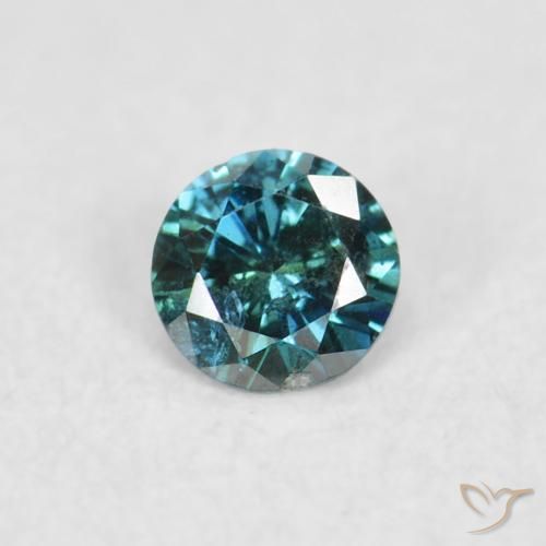 0.05ct Natural Green Diamond, Round, VS-SI